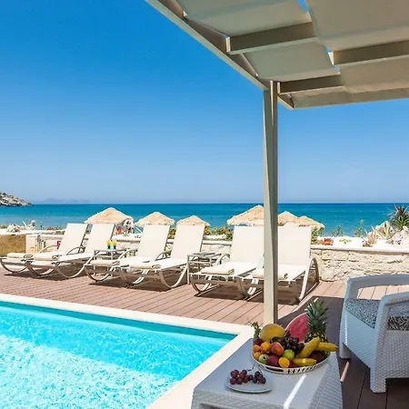 Iris Beachfront Residence, Newly Renewed With Pool And Bbq, By Thinkvilla Rethymno